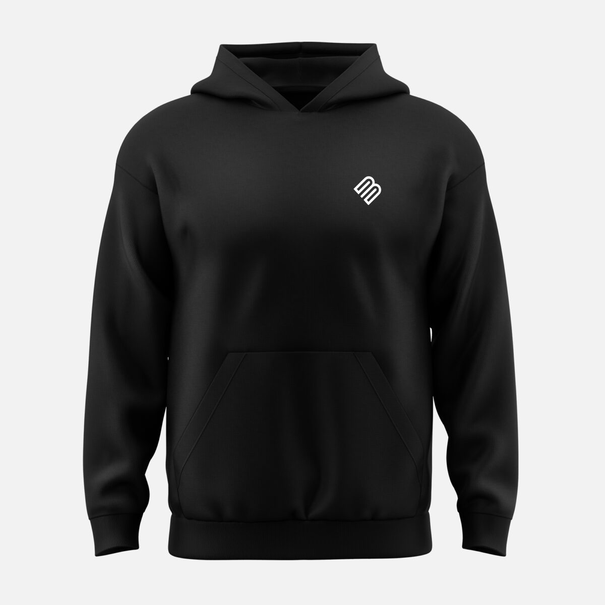 EDW Hoodie in Deep Black